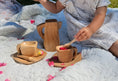Load image into Gallery viewer, Wooden Play Tea cup set - 3 piece set