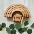 Load image into Gallery viewer, 6 piece Wooden Rainbow Stacking Blocks - Natural