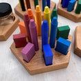 Load image into Gallery viewer, 16 Combo Block and Stick Crayon Art Holder