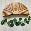 Load image into Gallery viewer, 10 piece Wooden Rainbow Stacking Blocks - Natural