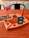 Load image into Gallery viewer, Wooden Celebration Holder Birthday Ring