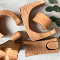 Load image into Gallery viewer, 8 piece Wooden Play Castle - Natural