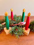 Load image into Gallery viewer, Christmas Wooden Candle set