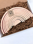 Load image into Gallery viewer, 10 piece Wooden Rainbow Stacking Blocks - Vibrant Red