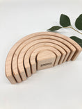 Load image into Gallery viewer, 6 piece Wooden Rainbow Stacking Blocks - Maple