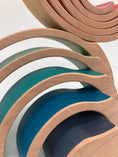Load image into Gallery viewer, 10 piece Wooden Split Rainbow Stacking Blocks