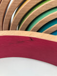 Load image into Gallery viewer, Unique 10 piece Wooden Rainbow - Vibrant Red