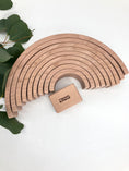 Load image into Gallery viewer, 10 piece Wooden Rainbow Stacking Blocks - Natural
