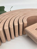 Load image into Gallery viewer, 10 piece Wooden Rainbow Stacking Blocks - Natural