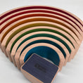 Load image into Gallery viewer, 10 piece Wooden Rainbow Unique Stacking Blocks - Vibrant Red