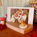 Load image into Gallery viewer, Card Holder and Wooden Tea Light Candle set