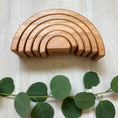 Load image into Gallery viewer, 6 piece Wooden Rainbow Stacking Blocks - Natural

