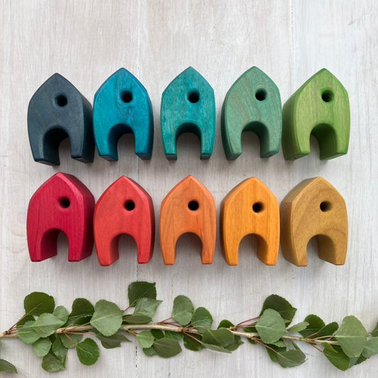 Vibrant Tiny Houses - set of 10