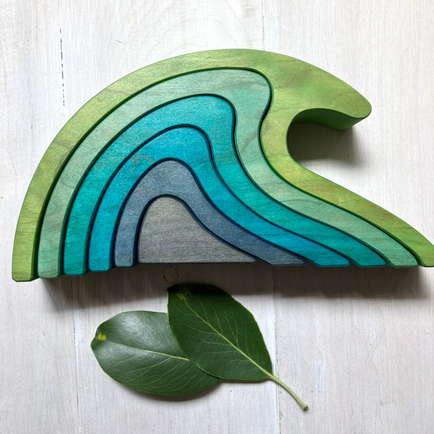 Vibrant Green Wave - 6 piece