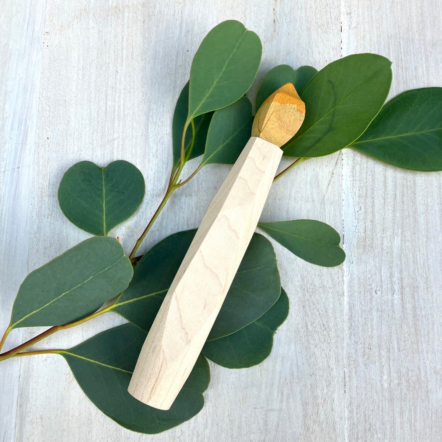 Wooden Celebration Candle - Natural