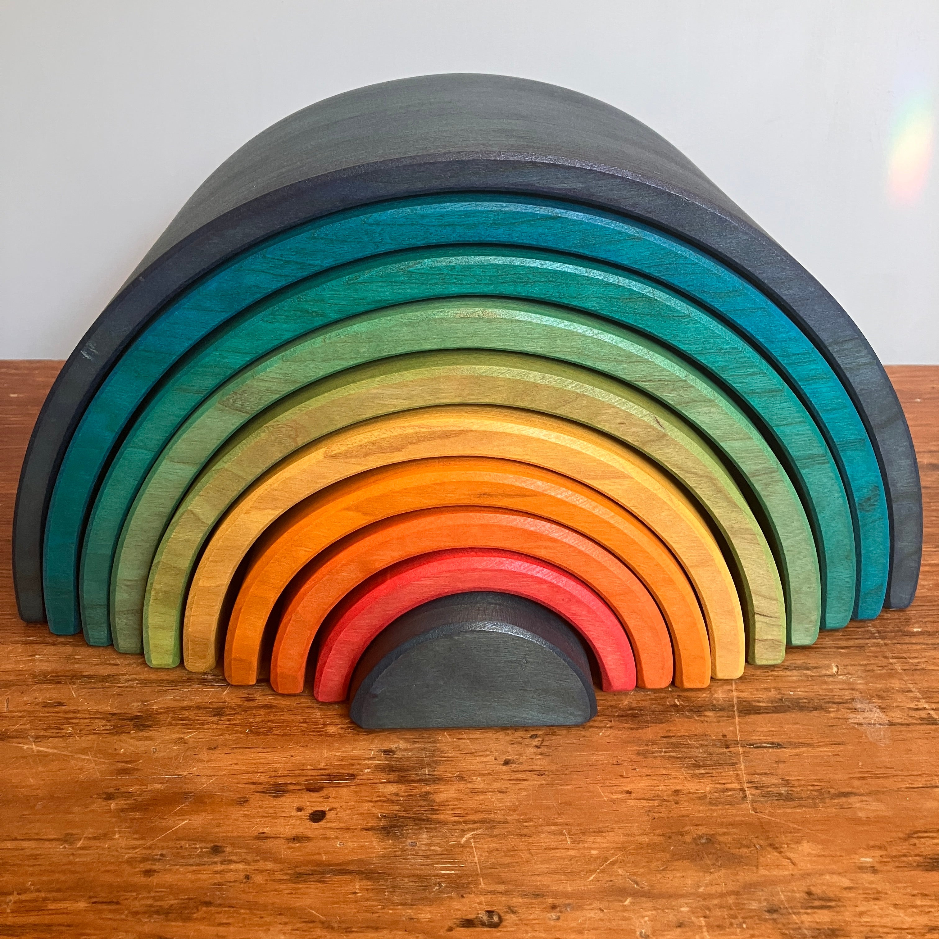 XL Vibrant Blue Rainbow - 10 piece – Myers Natural Toy Studio