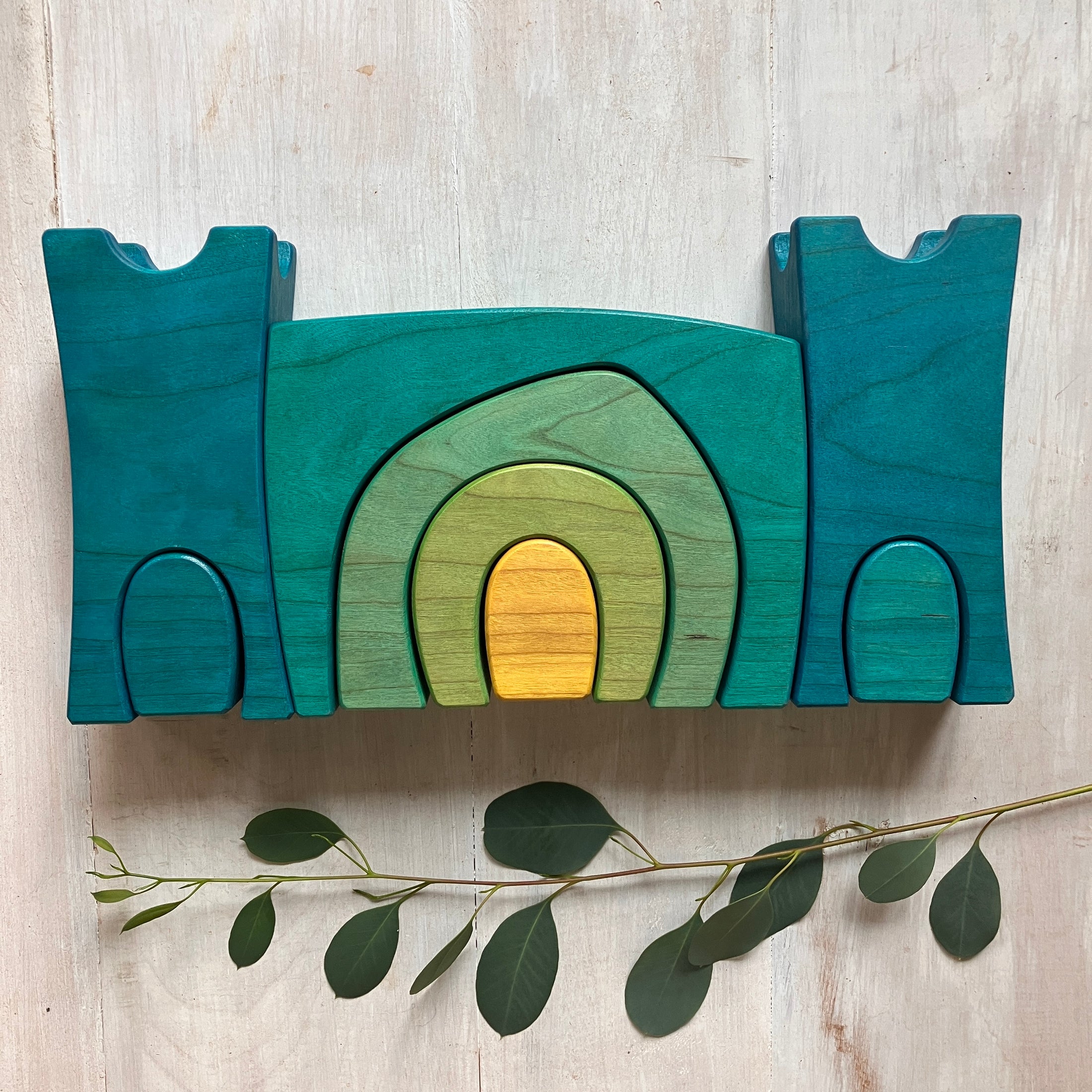 Vibrant Blue Castle - 8 piece
