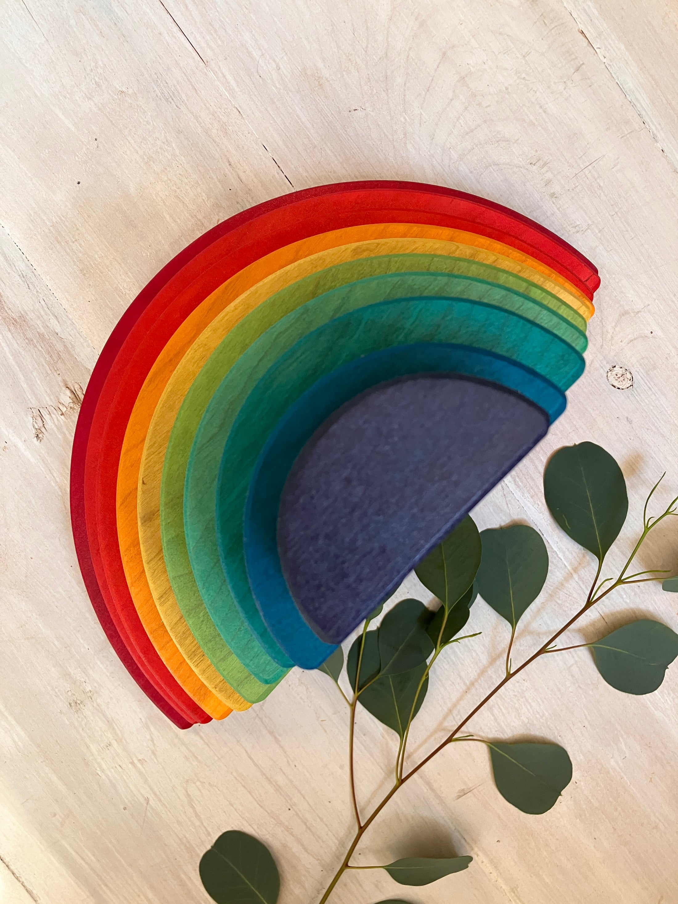 Imperfect Vibrant Red Jumbo Half Circles - 10 piece