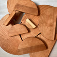 Load image into Gallery viewer, 10 piece Wooden Semicircle Jumbo Blocks-  Natural
