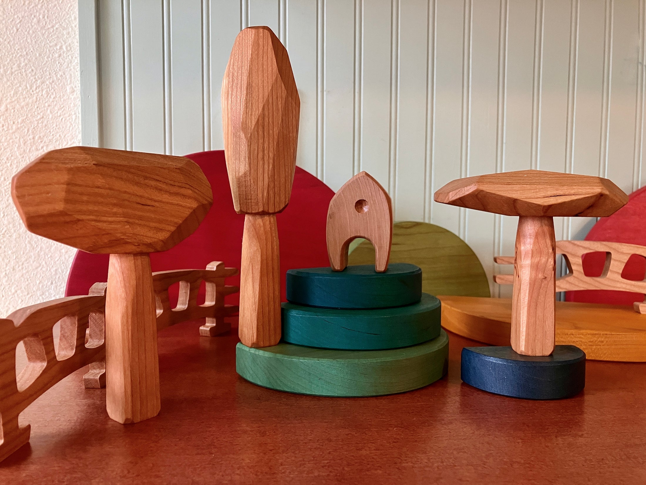 Wooden Toy Trees Set of 3