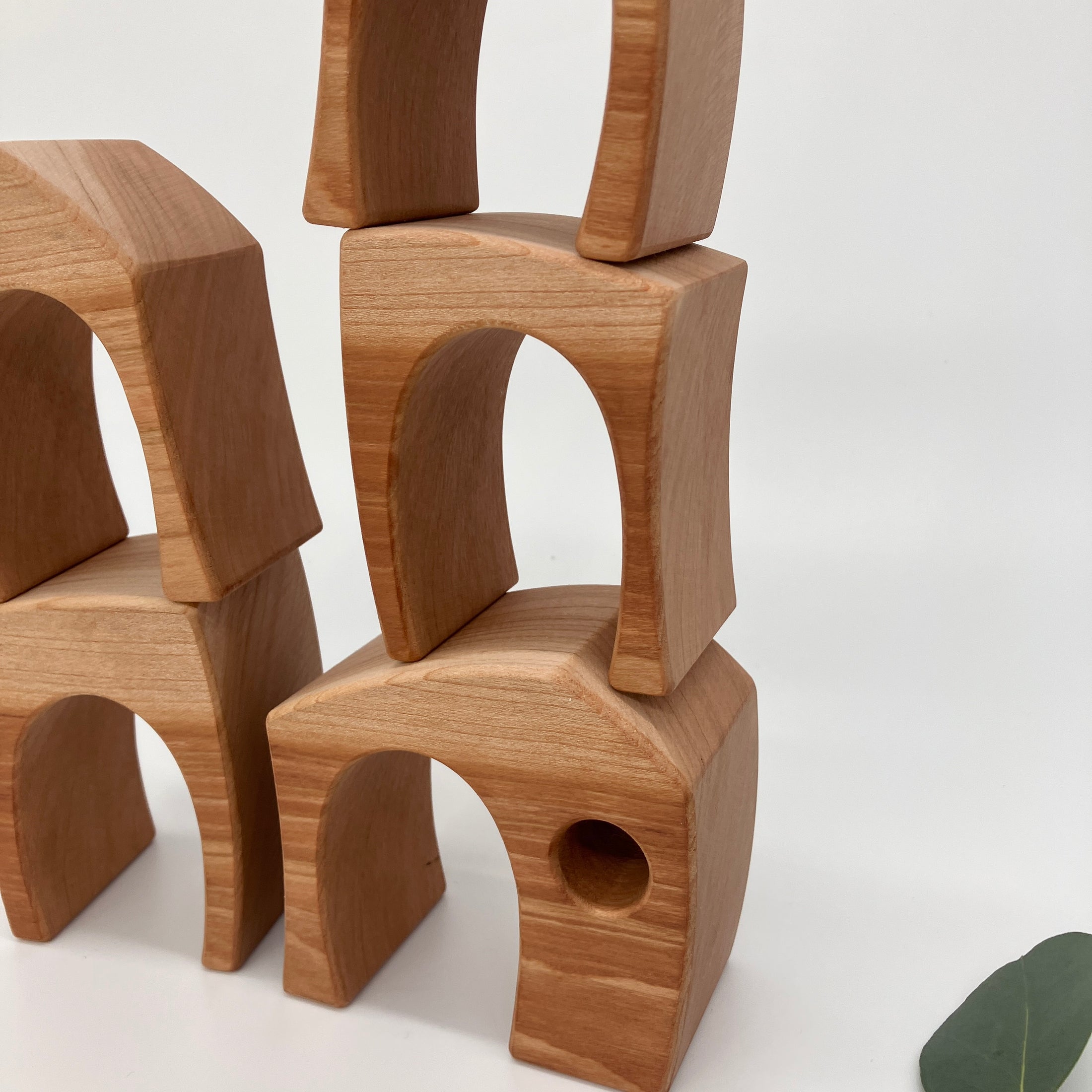 5 piece Wooden Village Toy - Natural