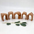 Load image into Gallery viewer, 5 piece Wooden Village Toy - Natural
