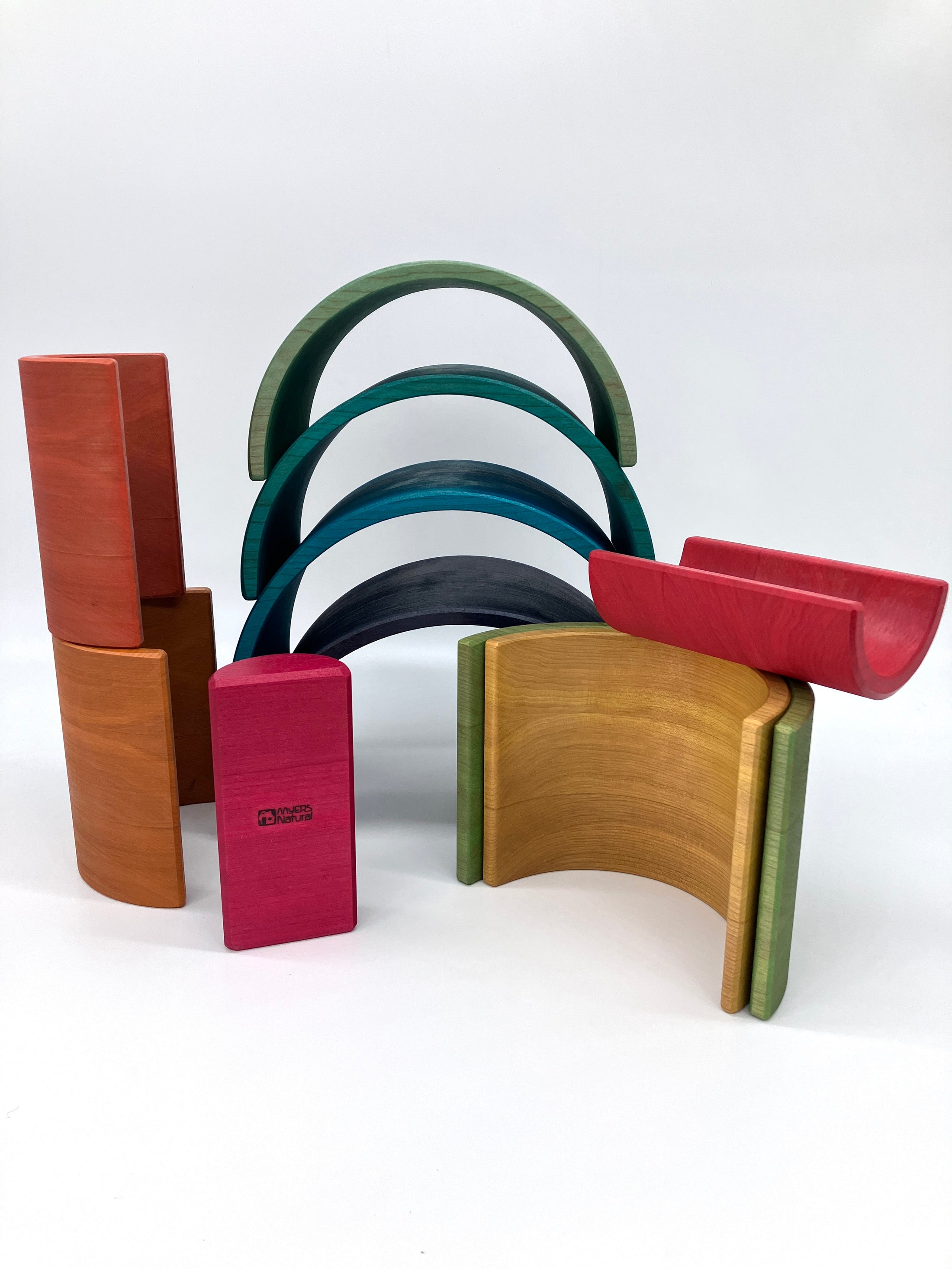 XL Vibrant Blue Rainbow - 10 piece