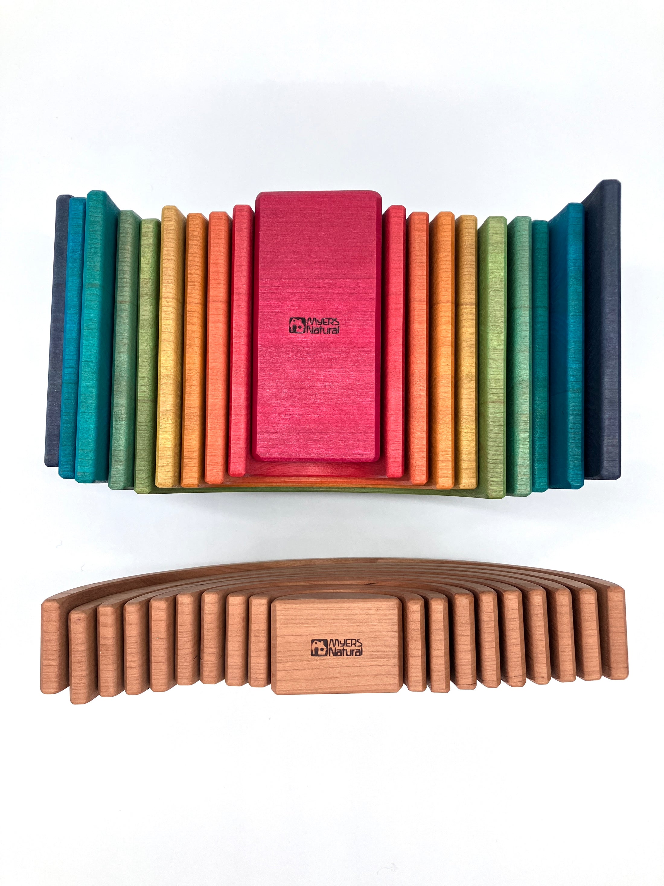 XL Vibrant Blue Rainbow - 10 piece