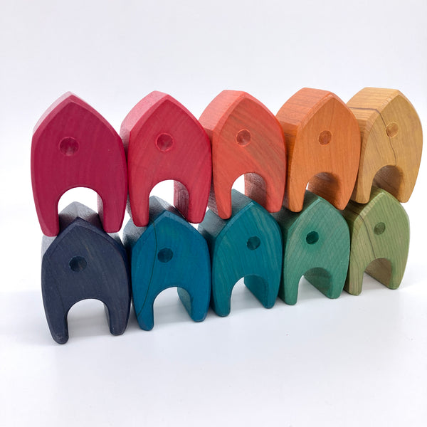 Vibrant Tiny Houses - set of 10