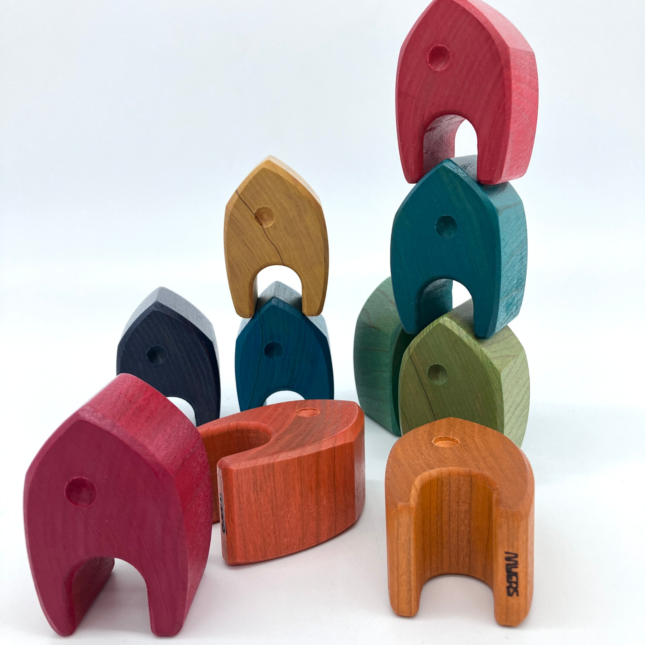 Vibrant Tiny Houses - set of 10