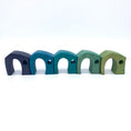 Load image into Gallery viewer, Vibrant Blue Village - set of 5
