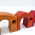 Load image into Gallery viewer, Vibrant Red Village - set of 5
