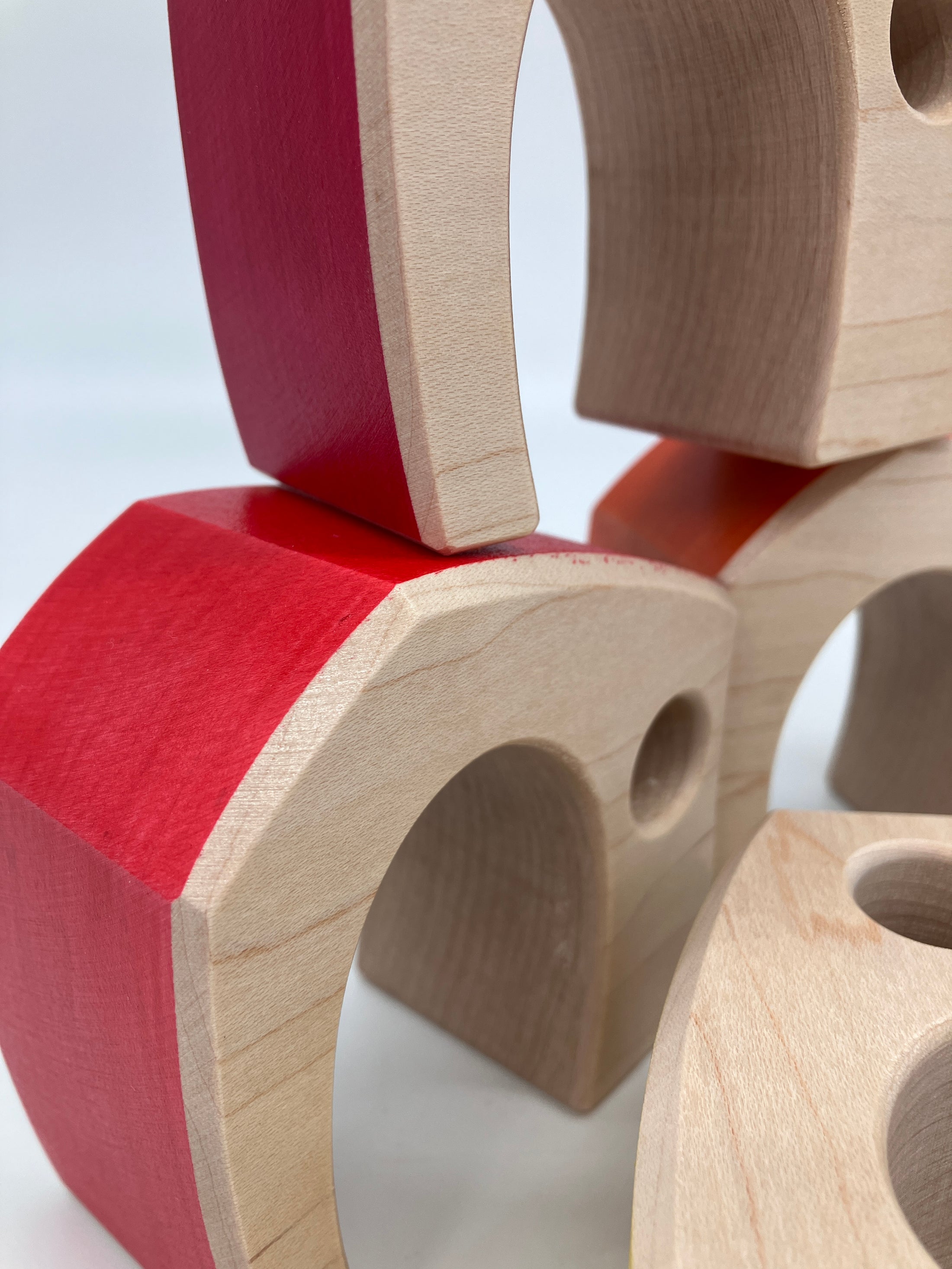 Warm Color Village  - set of 5