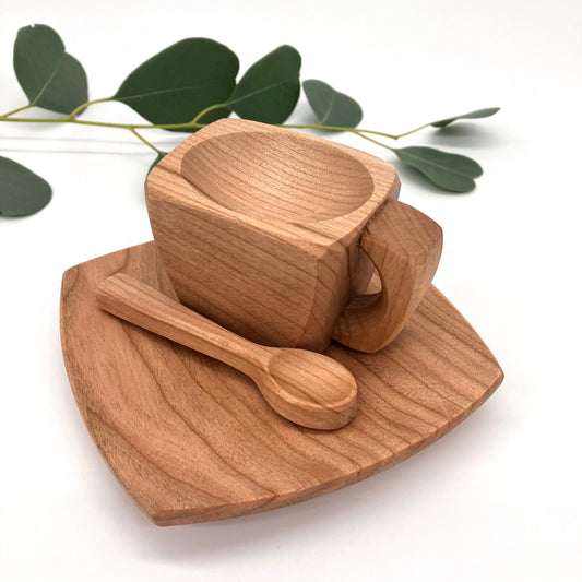 Wooden Play Tea cup set - 3 piece set