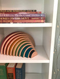 Load image into Gallery viewer, 10 piece Wooden Rainbow Stacking Blocks - Vibrant Red
