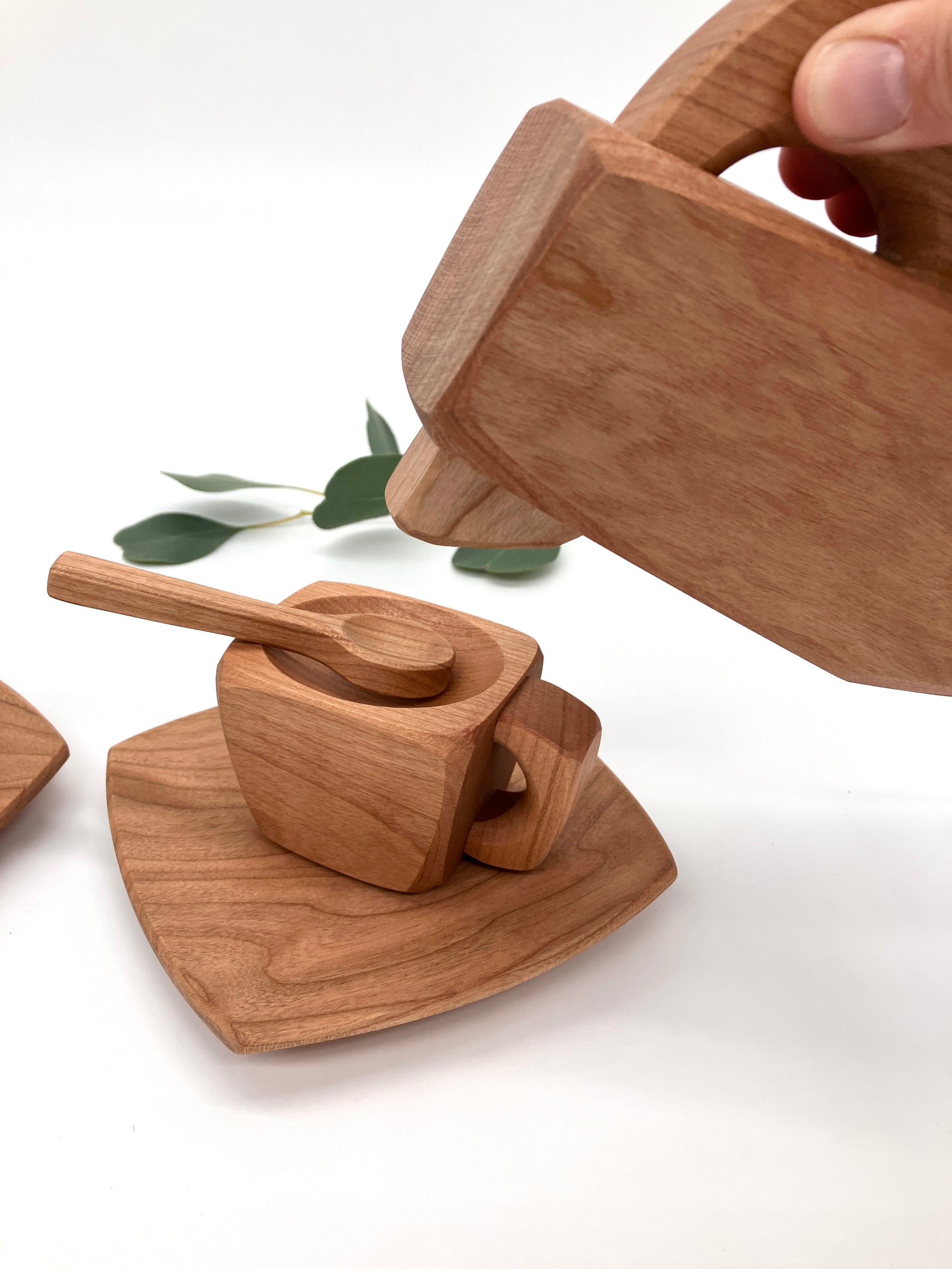 Wooden Play Tea Set - 7 piece set