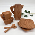 Load image into Gallery viewer, Wooden Play Tea Set - 7 piece set

