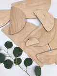 Load image into Gallery viewer, 10 piece Wooden Semicircle Blocks - Natural
