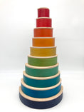Load image into Gallery viewer, 10 piece Wooden Semicircle Blocks - Natural
