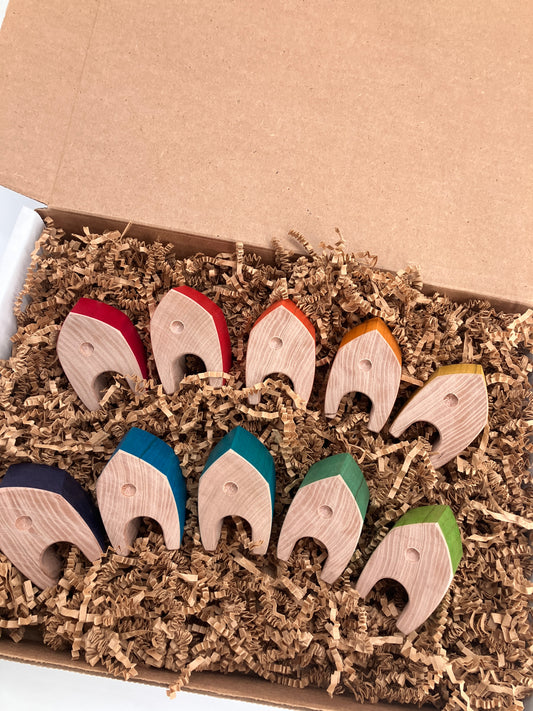 Vibrant Tiny Houses - set of 10