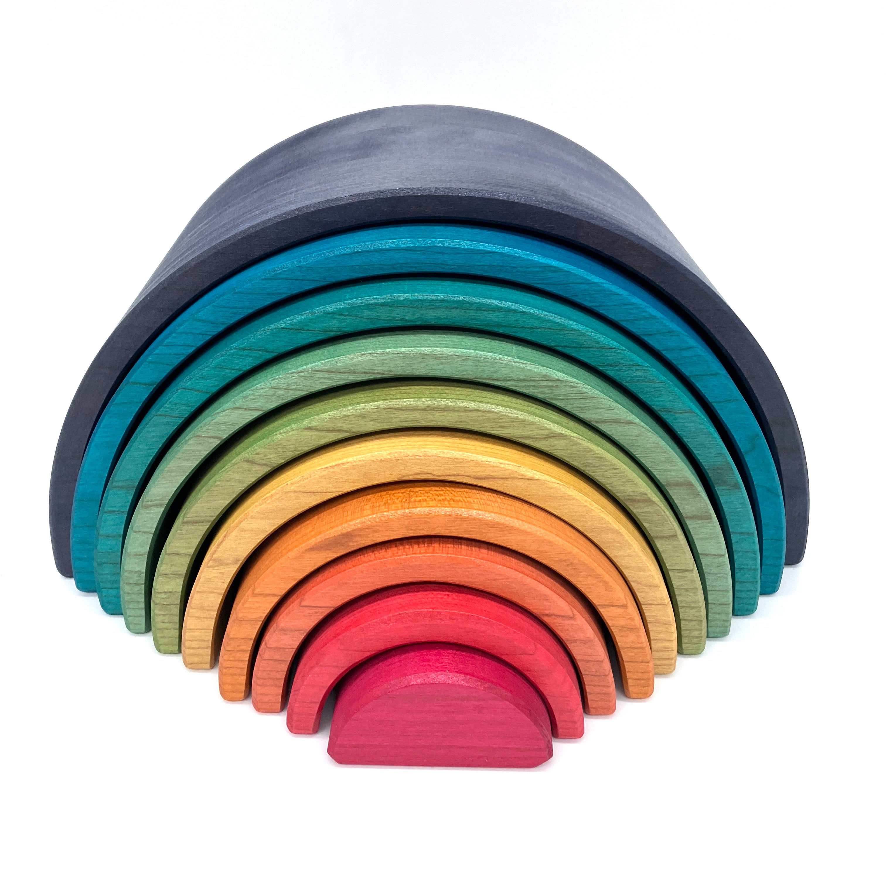 XL Vibrant Blue Rainbow - 10 piece – Myers Natural Toy Studio
