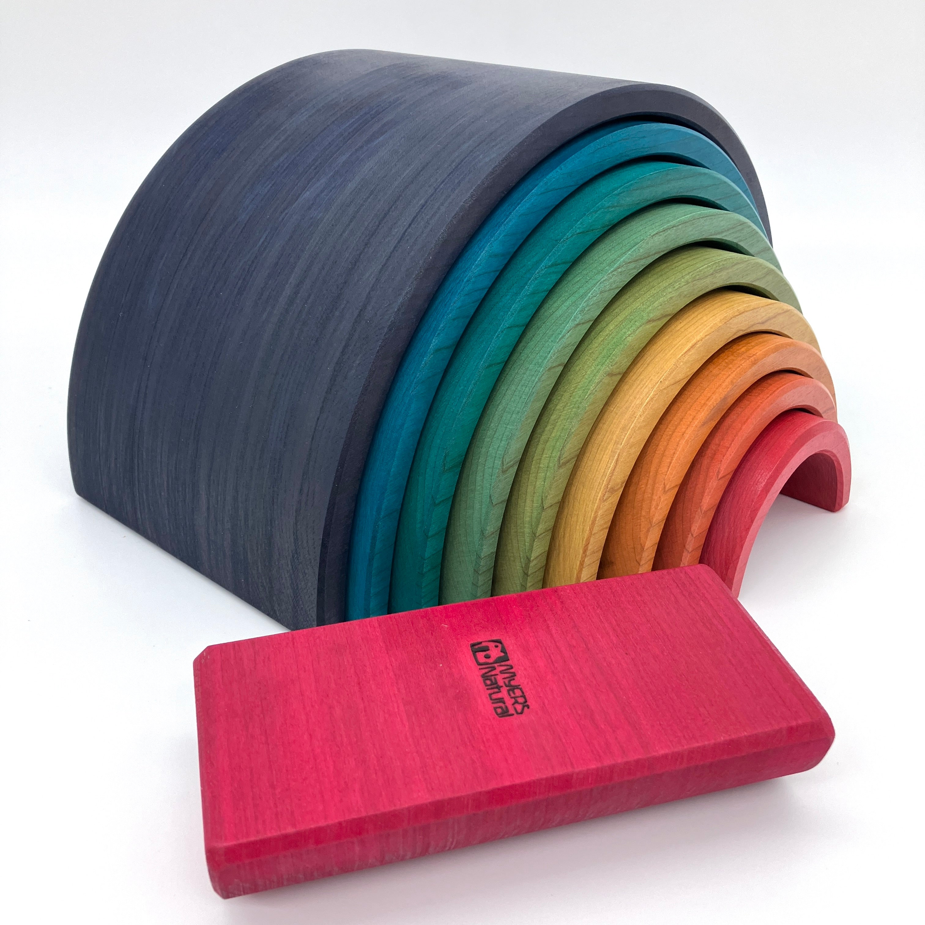 XL Vibrant Blue Rainbow - 10 piece – Myers Natural Toy Studio